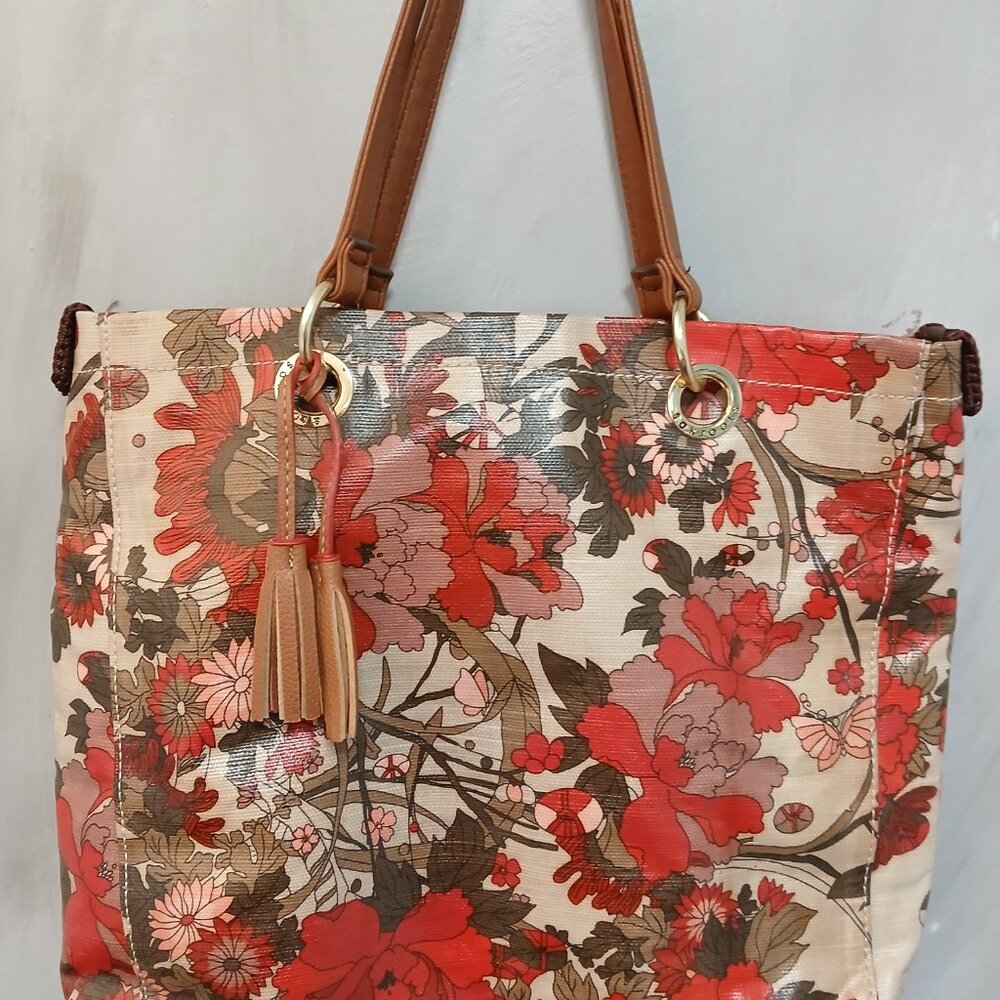 Floral Canvas Tote Bag - Picture 8 of 13